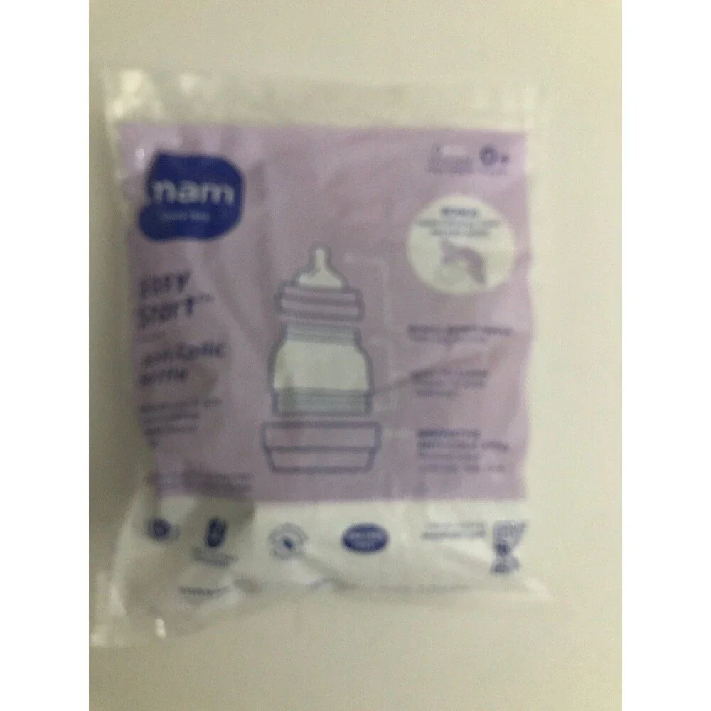 MAM Easy Start Anti-Colic 4.5-Ounce Baby  Bottle W/ Pacifier Set  Clear / Beige